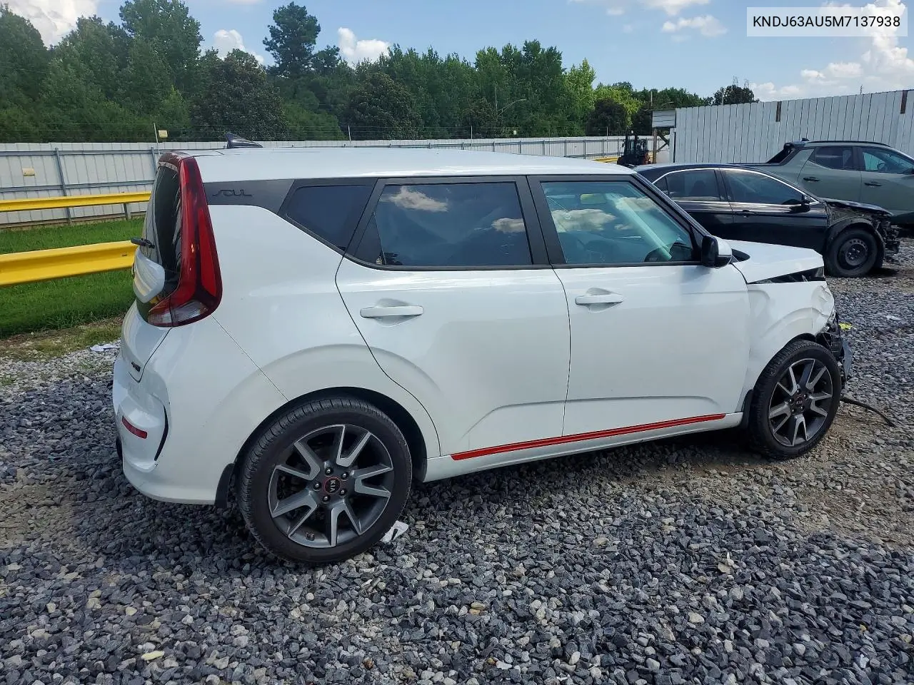 2021 Kia Soul Gt Line VIN: KNDJ63AU5M7137938 Lot: 61692976