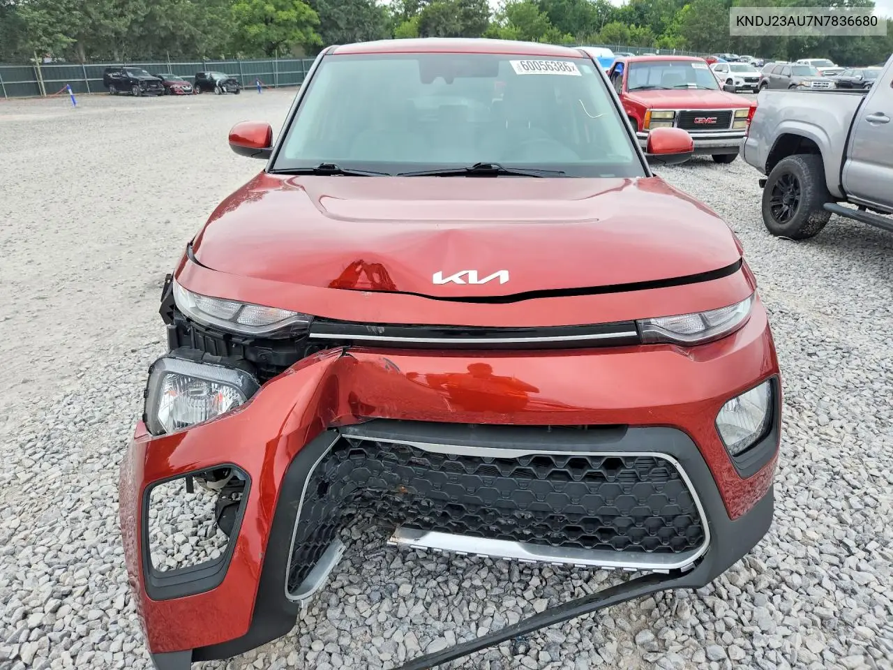 2022 Kia Soul Lx VIN: KNDJ23AU7N7836680 Lot: 60056386