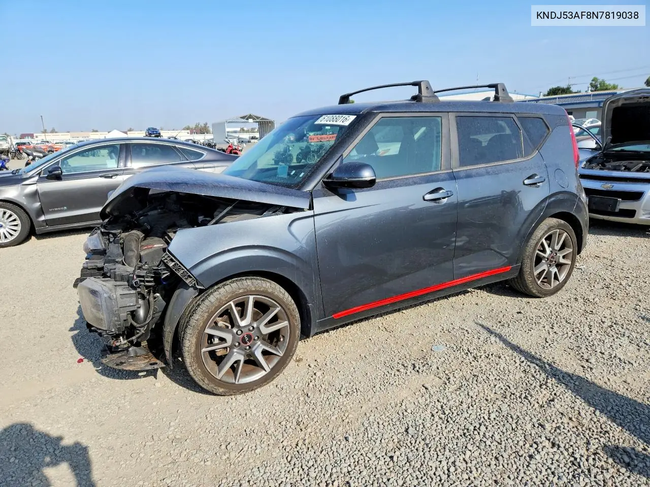 2022 Kia Soul Gt-Line Turbo VIN: KNDJ53AF8N7819038 Lot: 61088016