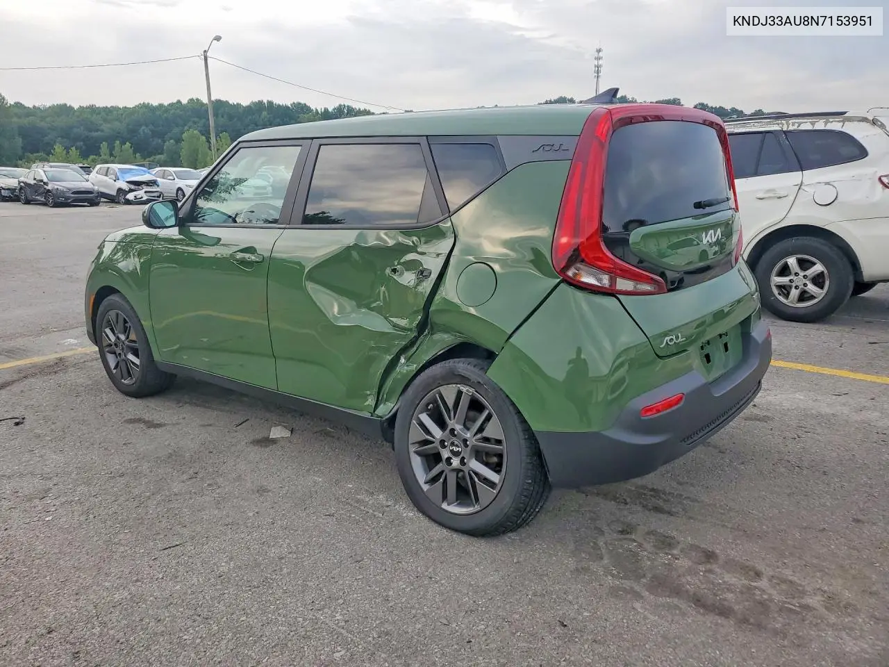 2022 Kia Soul Ex VIN: KNDJ33AU8N7153951 Lot: 61878366