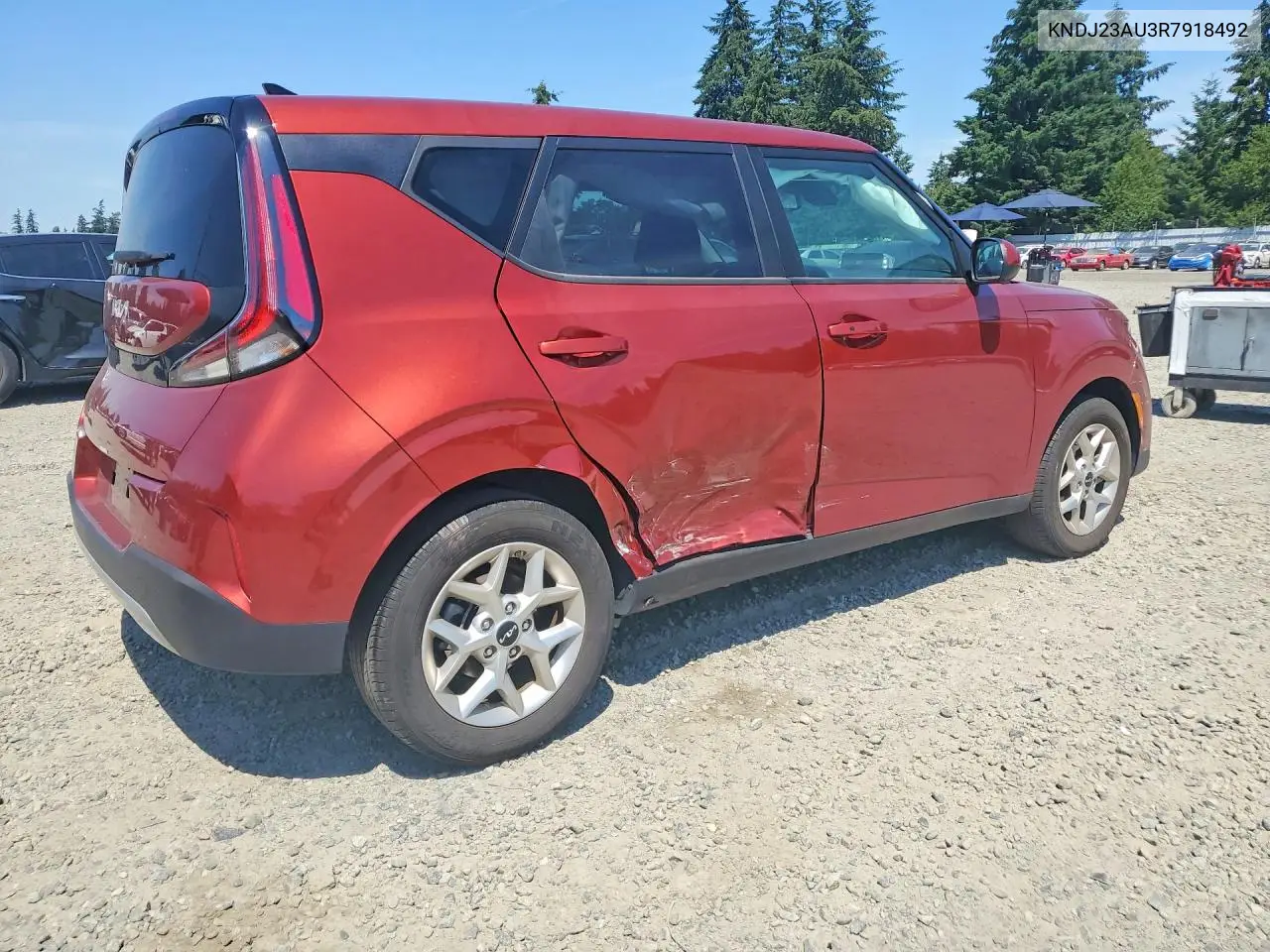2024 Kia Soul S VIN: KNDJ23AU3R7918492 Lot: 58779456