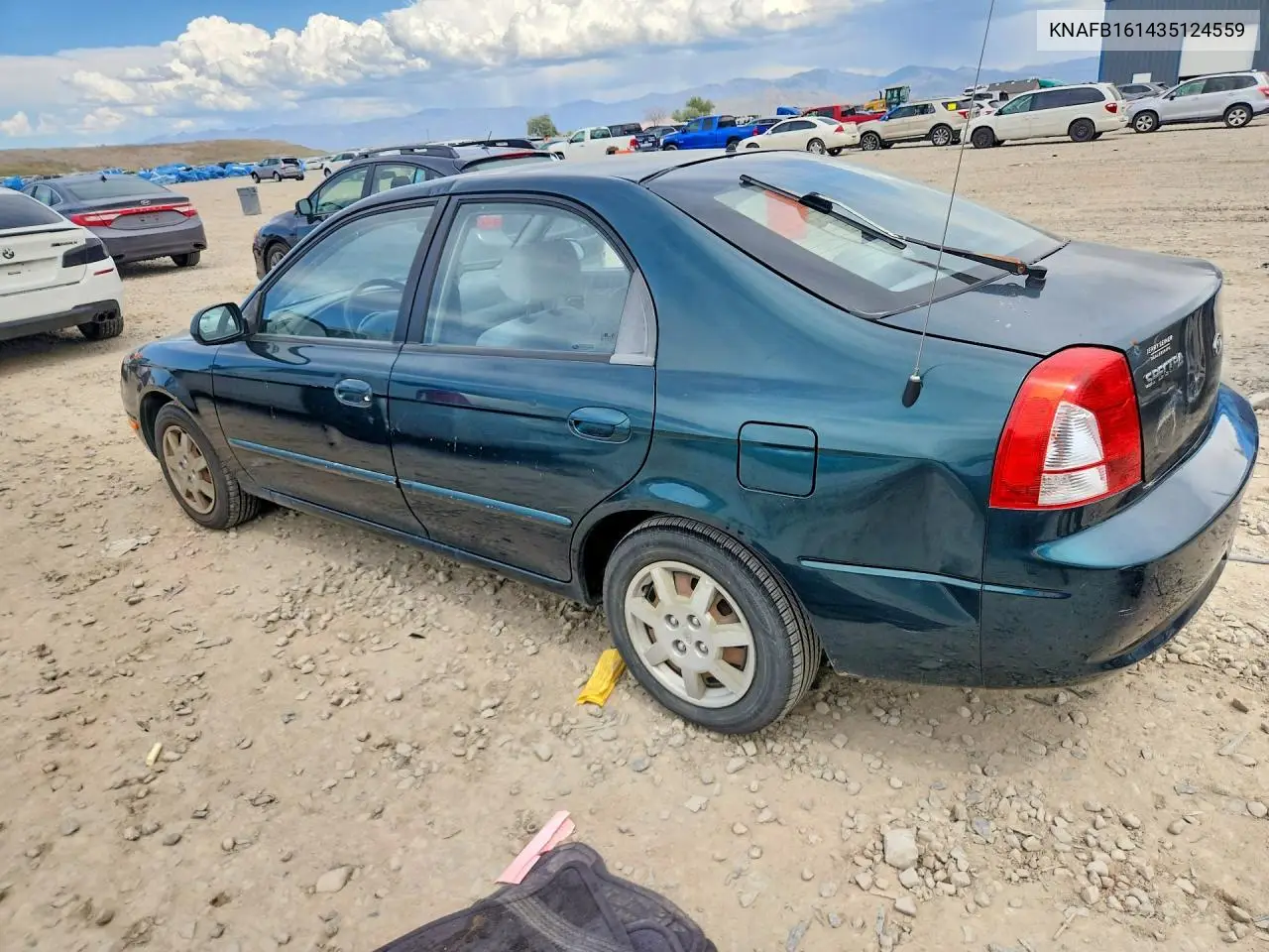 2003 Kia Spectra Gs VIN: KNAFB161435124559 Lot: 52450066