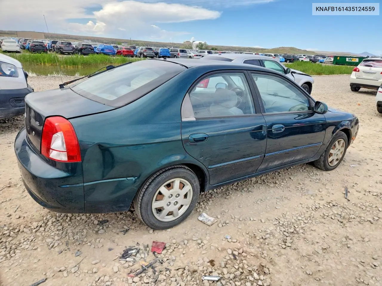 2003 Kia Spectra Gs VIN: KNAFB161435124559 Lot: 52450066