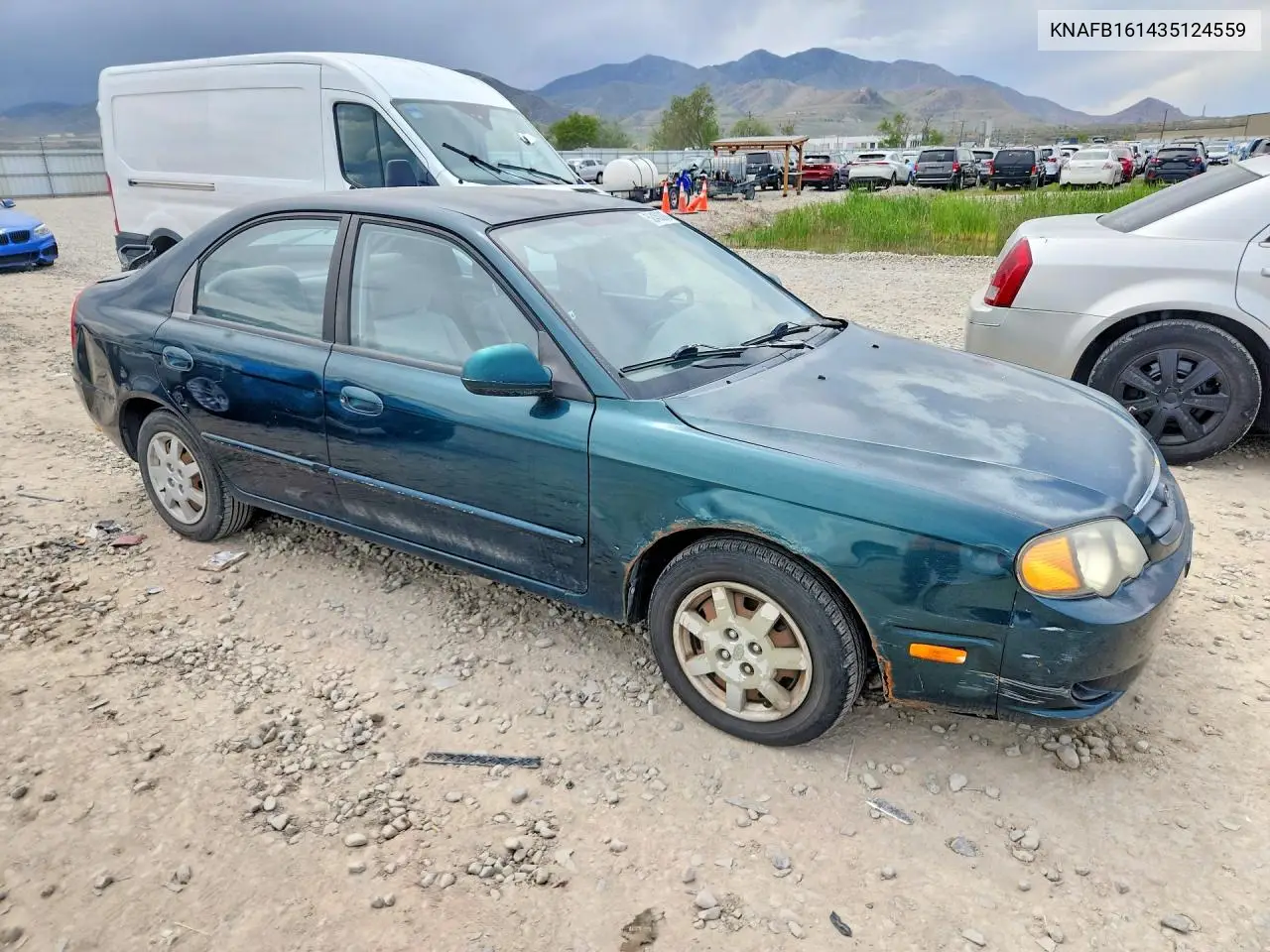 2003 Kia Spectra Gs VIN: KNAFB161435124559 Lot: 52450066