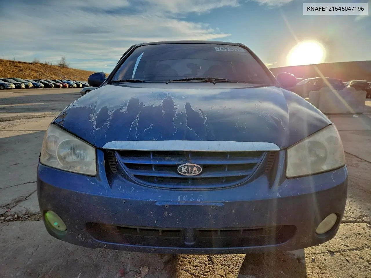 2004 Kia Spectra Lx VIN: KNAFE121545047196 Lot: 74065055