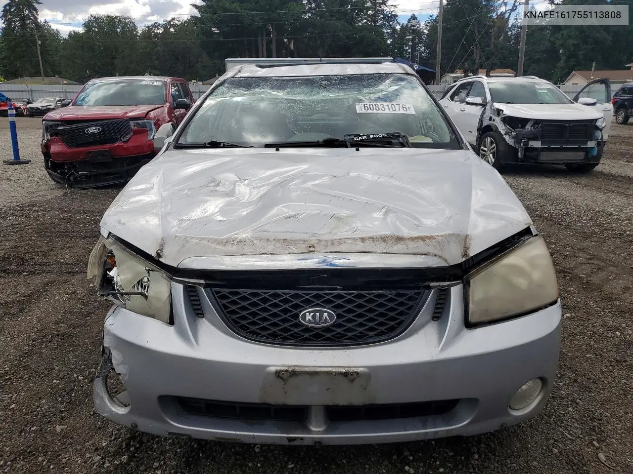 2005 Kia Spectra Spectra5 VIN: KNAFE161755113808 Lot: 60831076