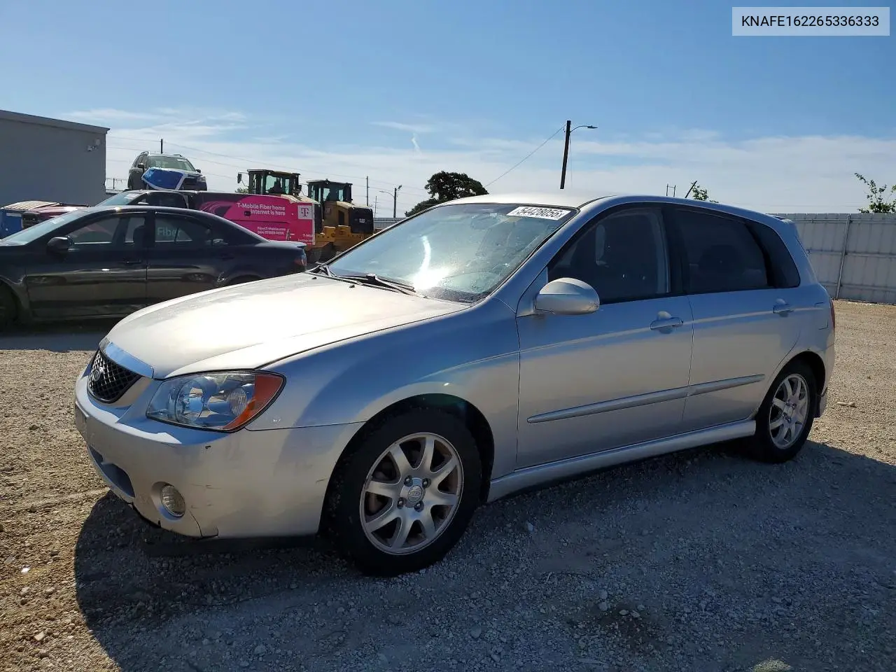 2006 Kia Spectra Spectra5 VIN: KNAFE162265336333 Lot: 54428056