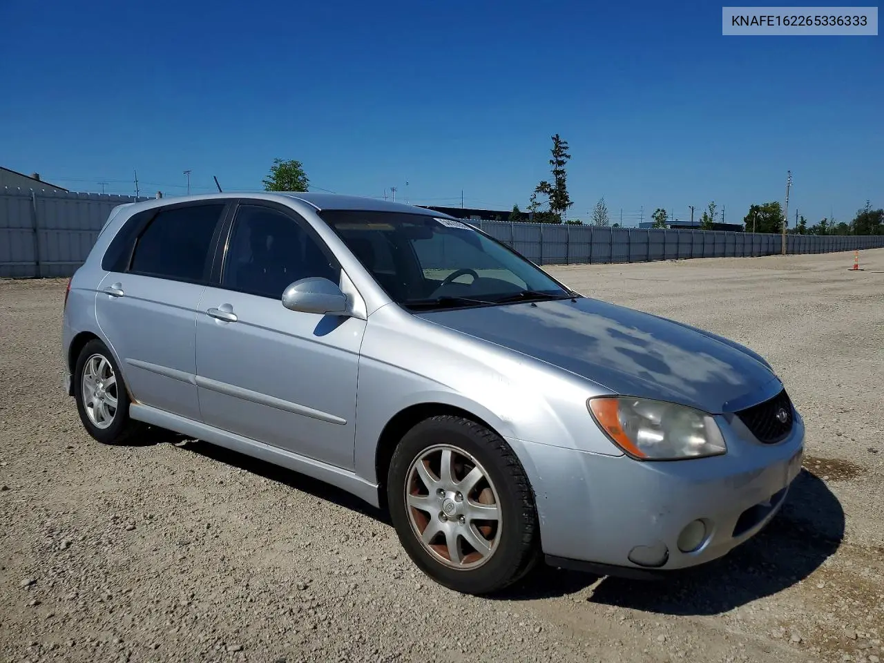 2006 Kia Spectra Spectra5 VIN: KNAFE162265336333 Lot: 54428056