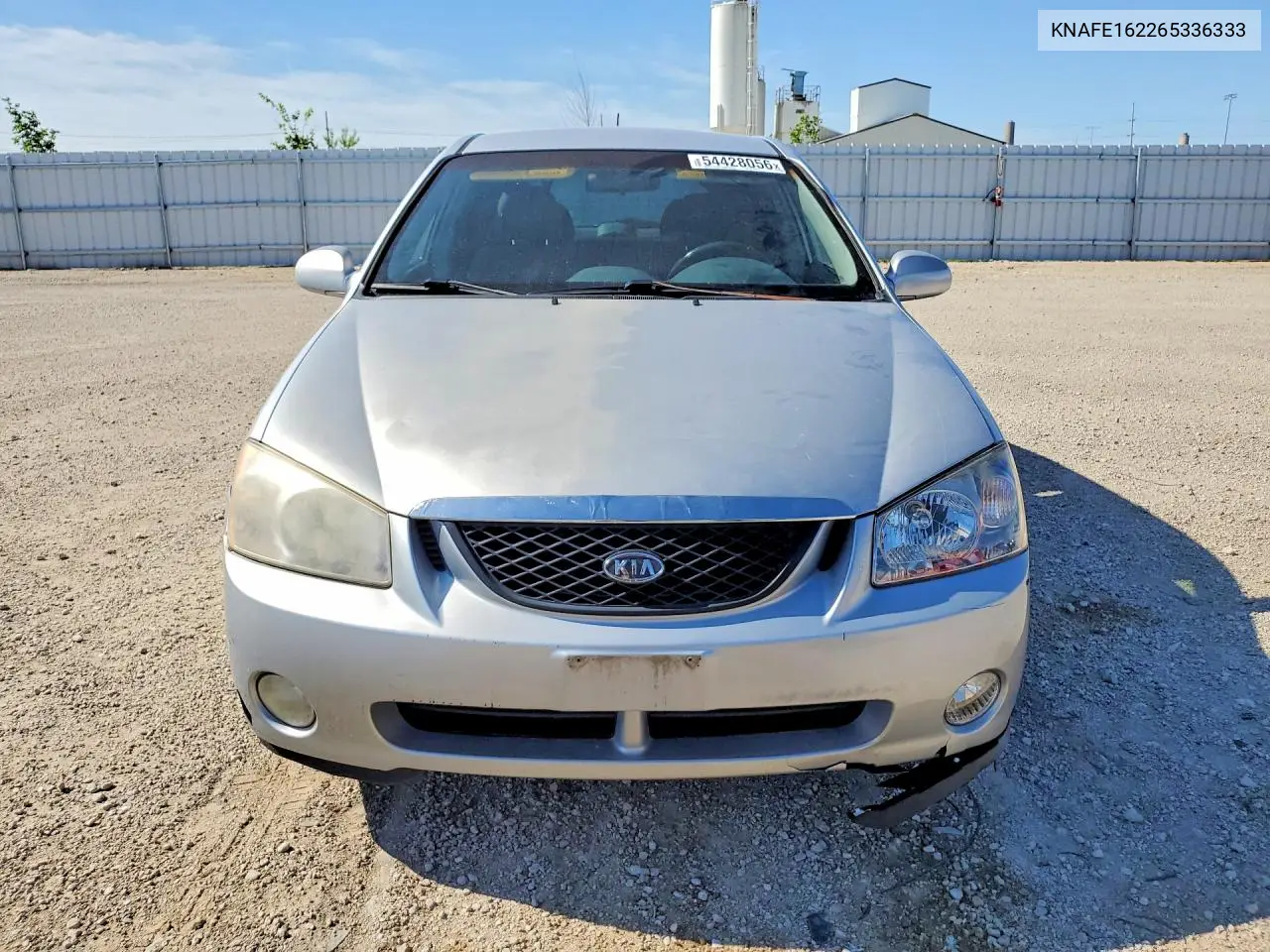 2006 Kia Spectra Spectra5 VIN: KNAFE162265336333 Lot: 54428056