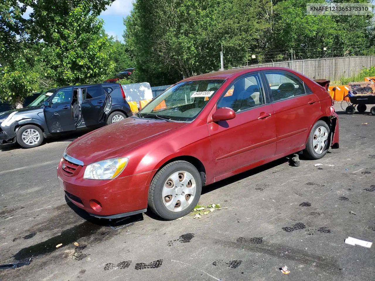 2006 Kia Spectra Ex VIN: KNAFE121365373310 Lot: 54681586