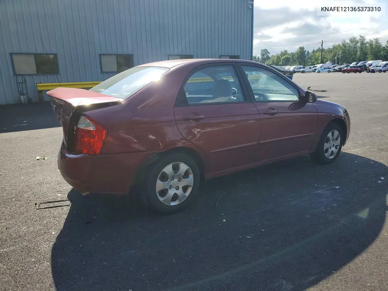 2006 Kia Spectra Ex VIN: KNAFE121365373310 Lot: 54681586