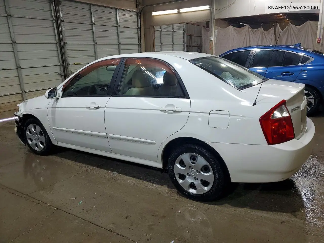 2006 Kia Spectra Ex VIN: KNAFE121665280040 Lot: 54921226