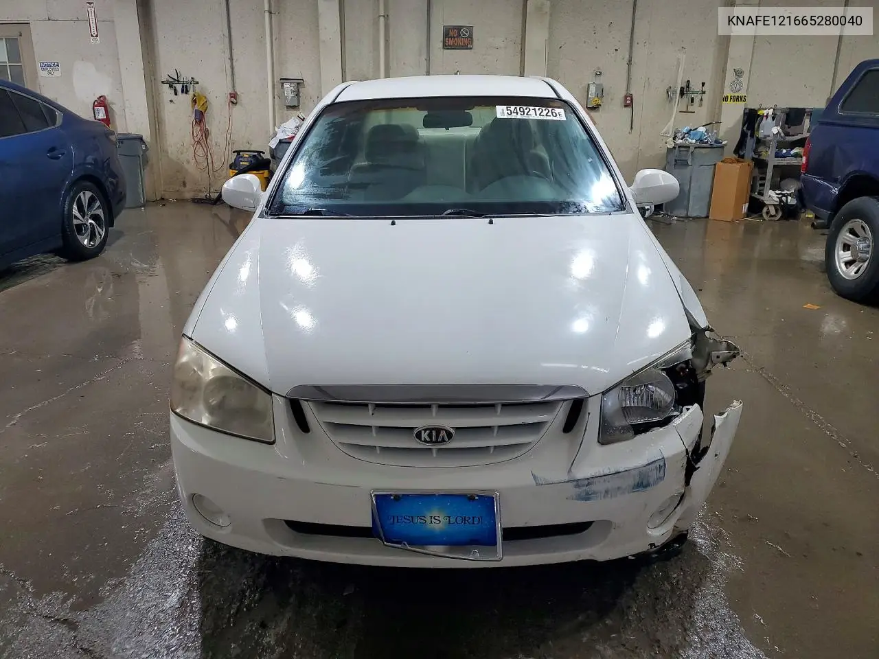 2006 Kia Spectra Ex VIN: KNAFE121665280040 Lot: 54921226