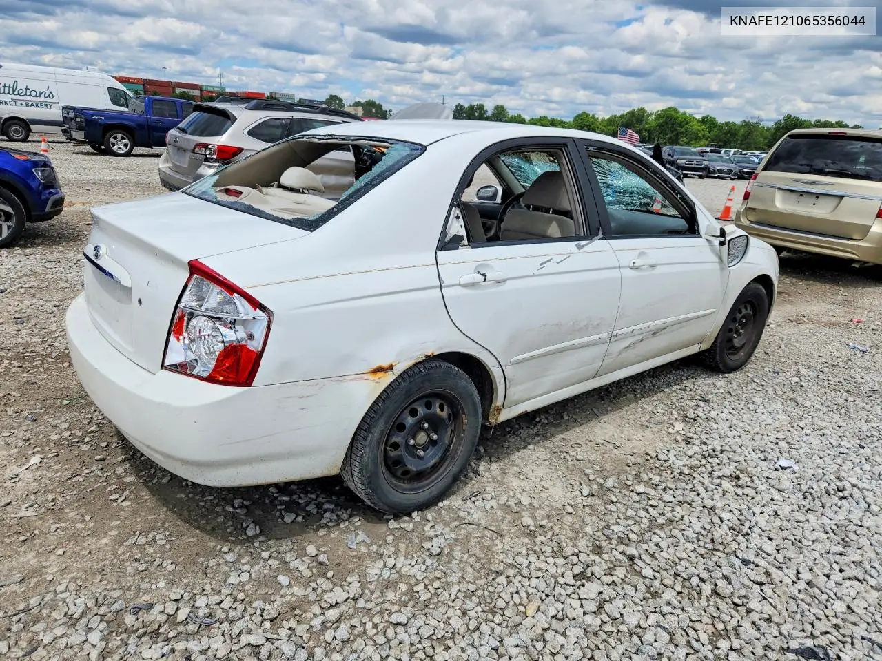 2006 Kia Spectra Ex VIN: KNAFE121065356044 Lot: 57539806