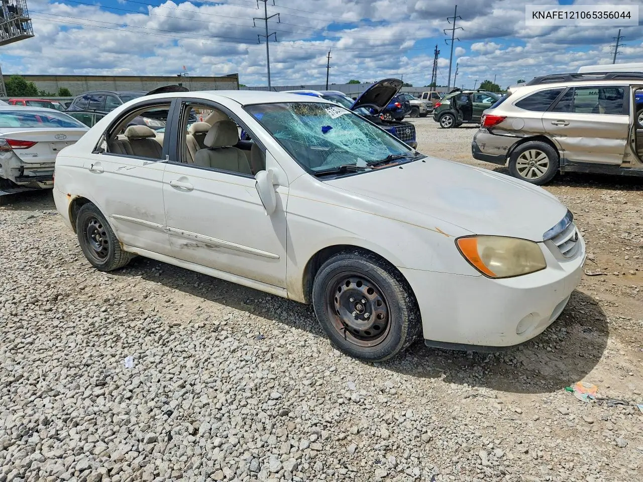 2006 Kia Spectra Ex VIN: KNAFE121065356044 Lot: 57539806