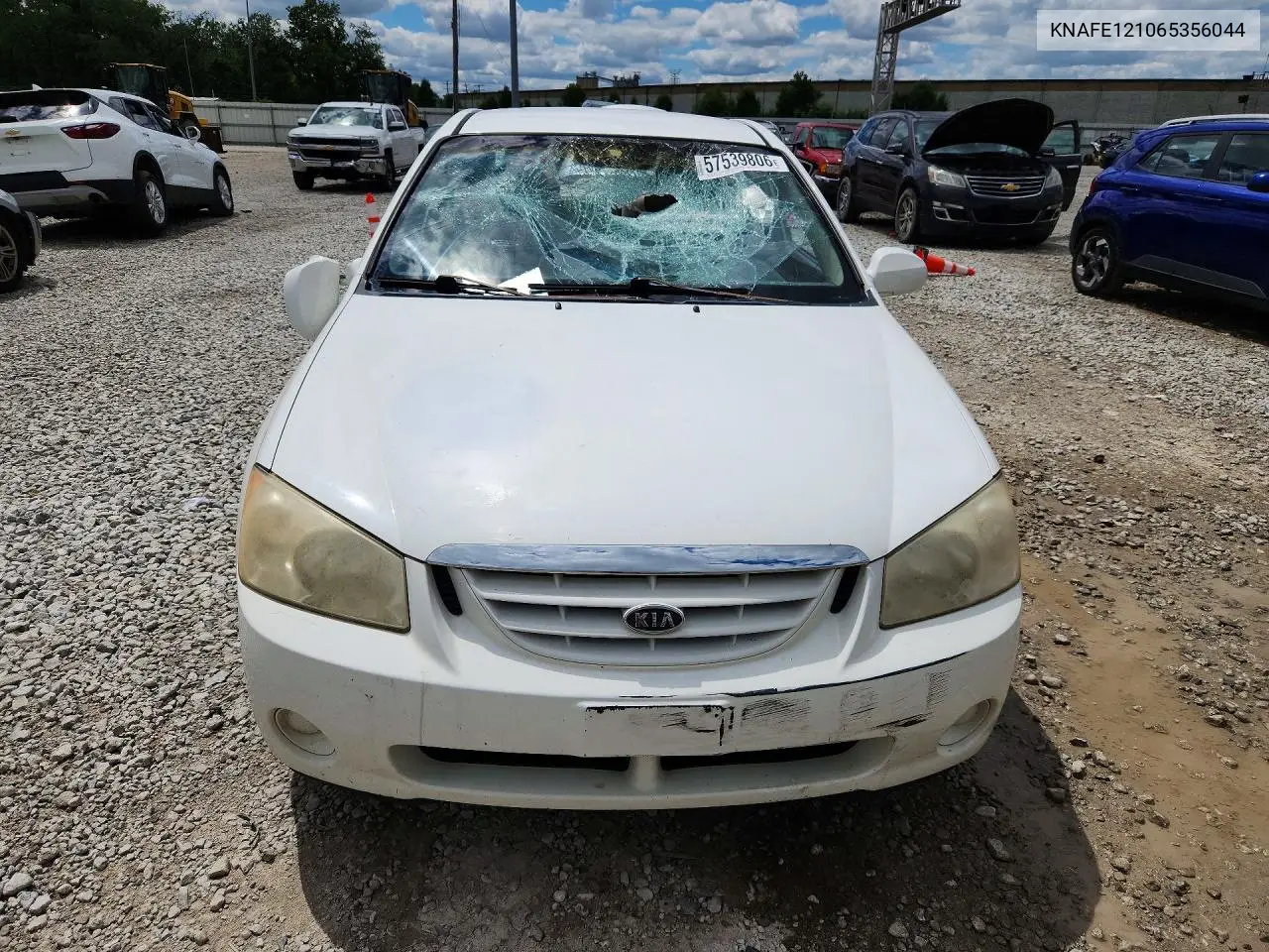 2006 Kia Spectra Ex VIN: KNAFE121065356044 Lot: 57539806