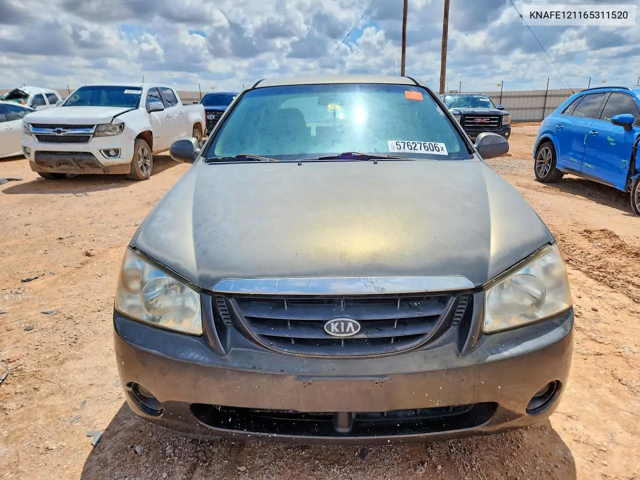 2006 Kia Spectra Ex VIN: KNAFE121165311520 Lot: 57627606