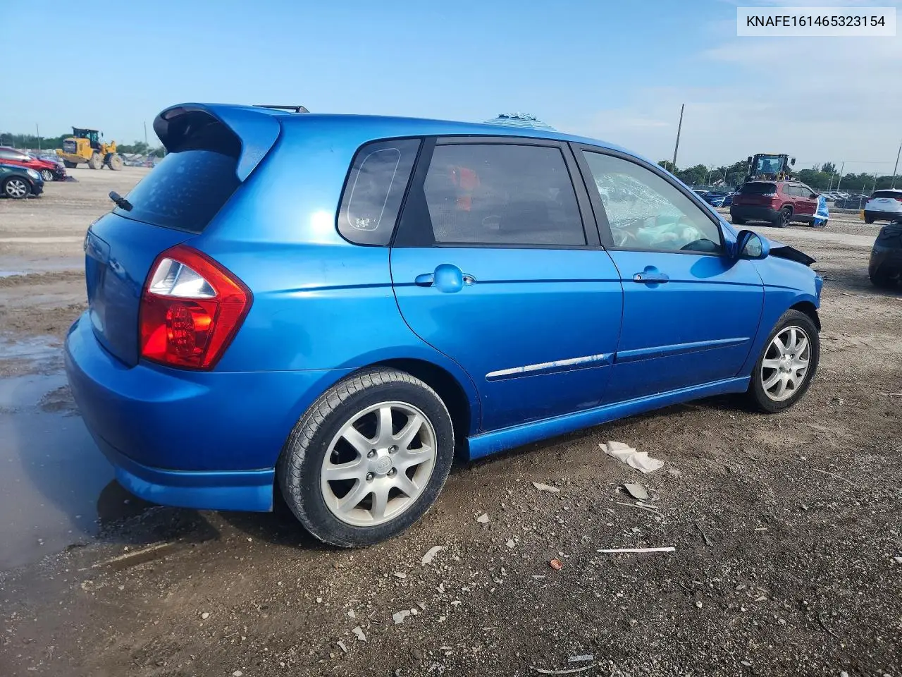 2006 Kia Spectra Spectra5 VIN: KNAFE161465323154 Lot: 58881236