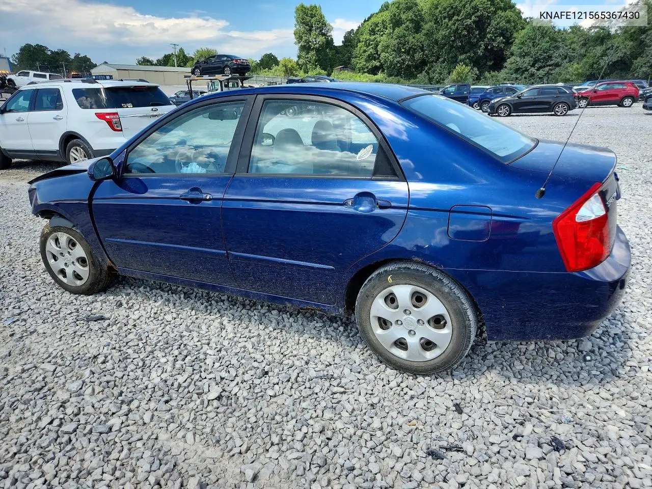 2006 Kia Spectra Ex VIN: KNAFE121565367430 Lot: 59954456