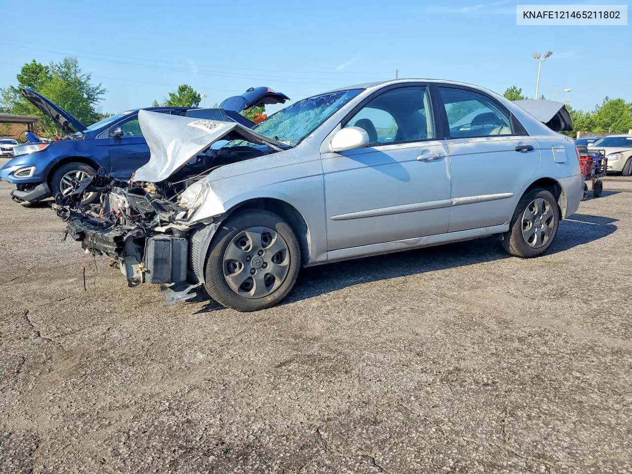2006 Kia Spectra Ex VIN: KNAFE121465211802 Lot: 60174796