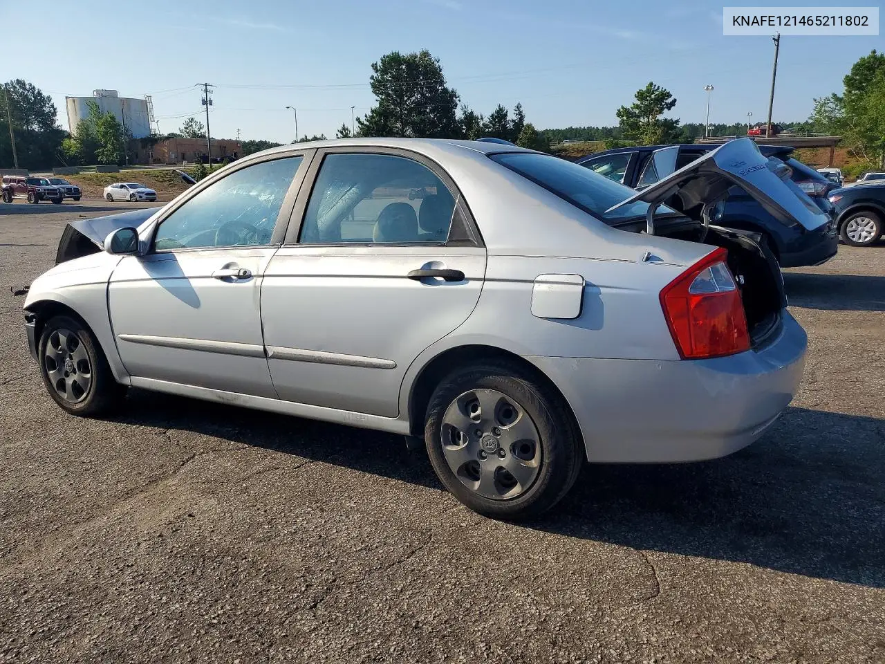 2006 Kia Spectra Ex VIN: KNAFE121465211802 Lot: 60174796