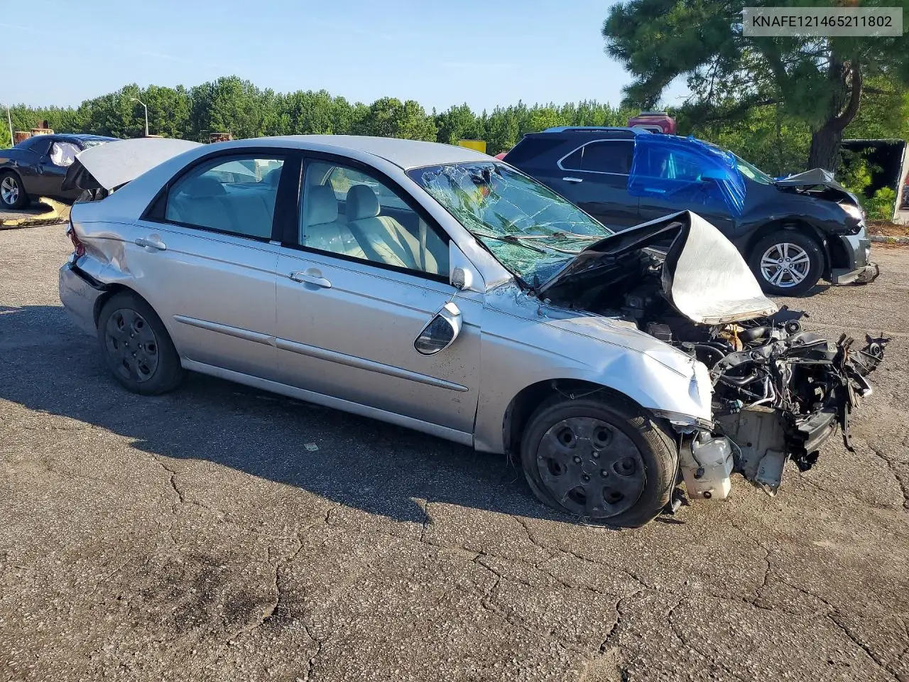 2006 Kia Spectra Ex VIN: KNAFE121465211802 Lot: 60174796