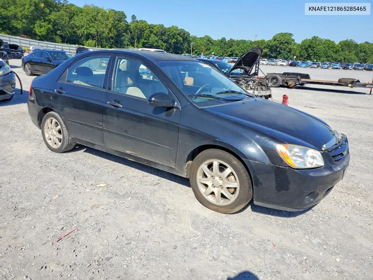2006 Kia Spectra Ex VIN: KNAFE121865285465 Lot: 60470786