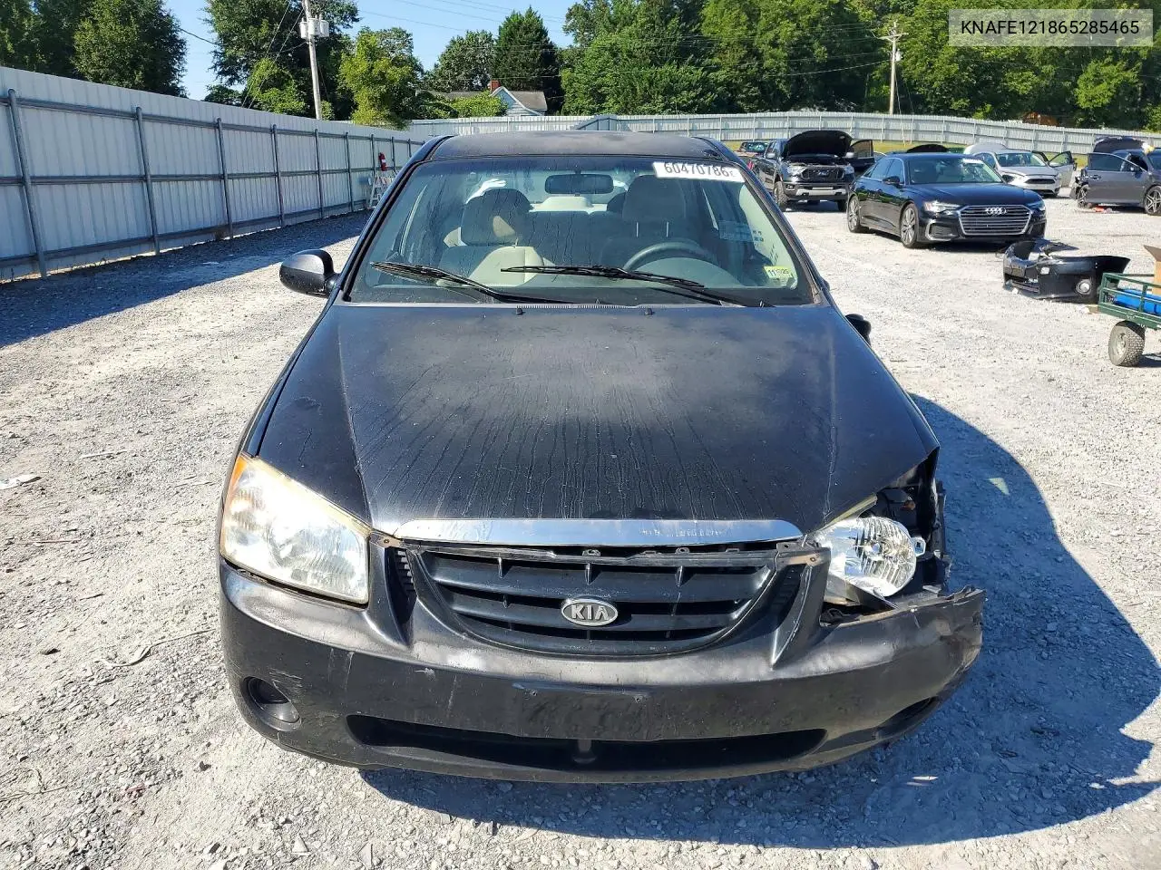 2006 Kia Spectra Ex VIN: KNAFE121865285465 Lot: 60470786