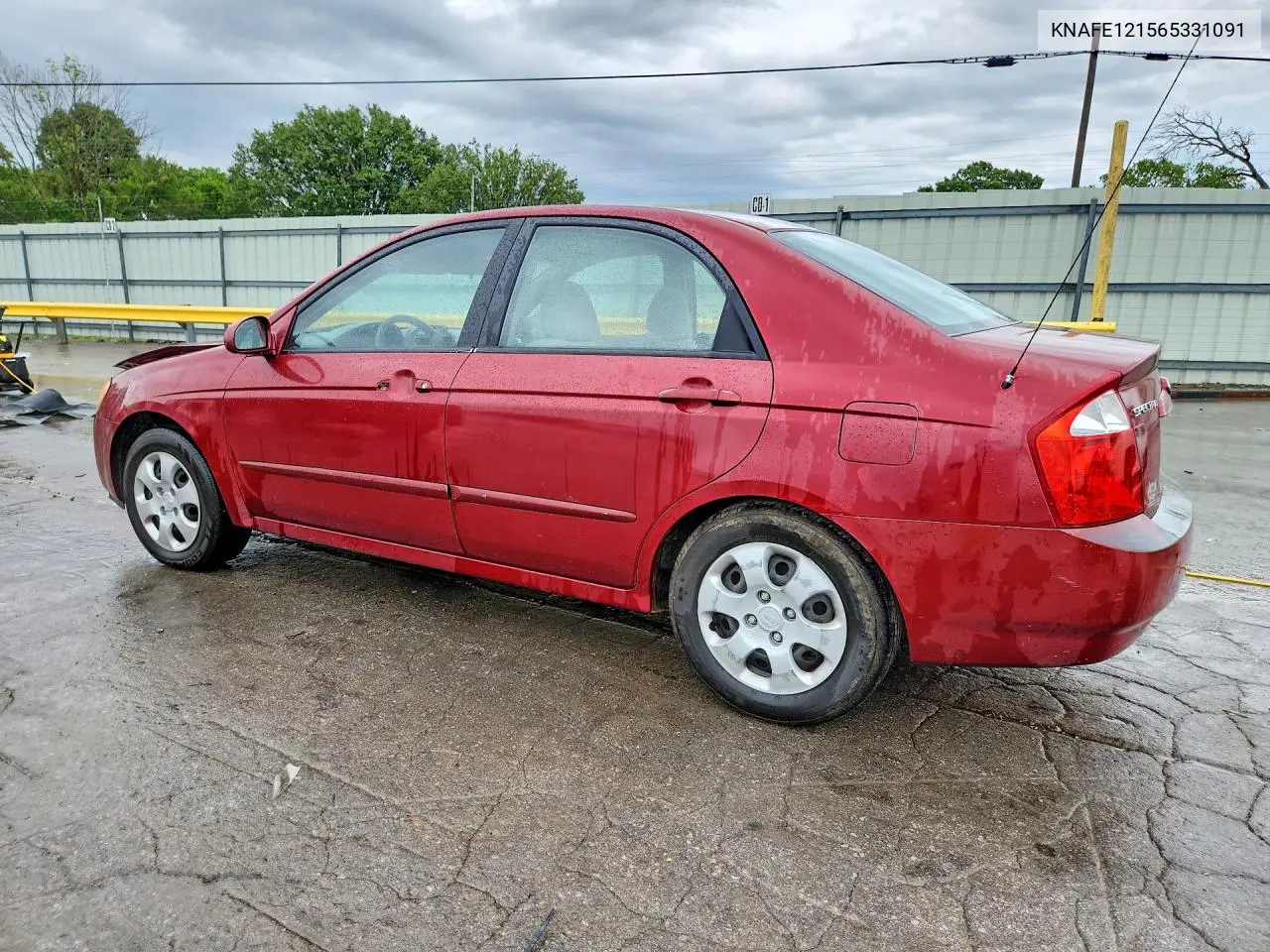 2006 Kia Spectra Lx VIN: KNAFE121565331091 Lot: 60489296