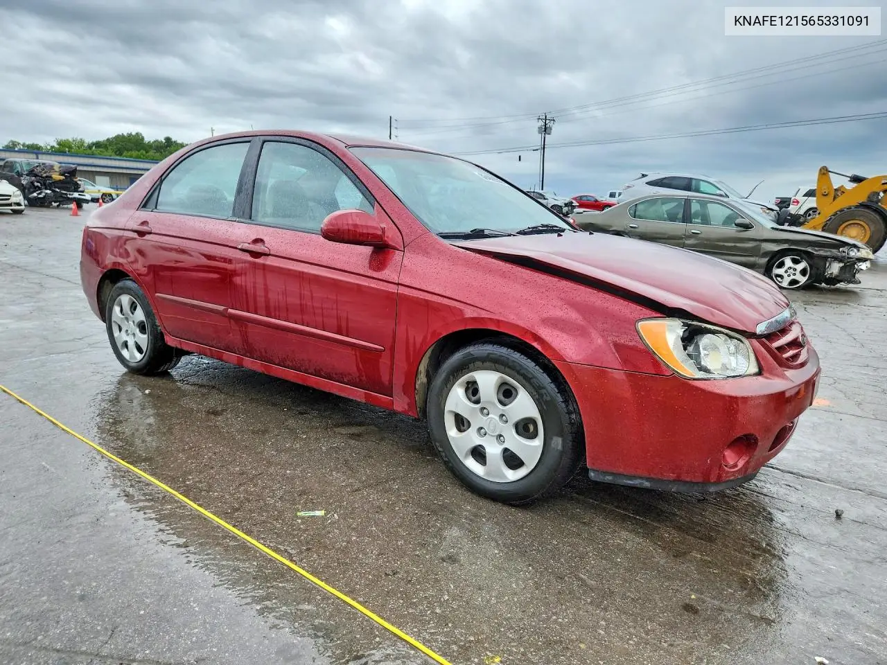 2006 Kia Spectra Lx VIN: KNAFE121565331091 Lot: 60489296