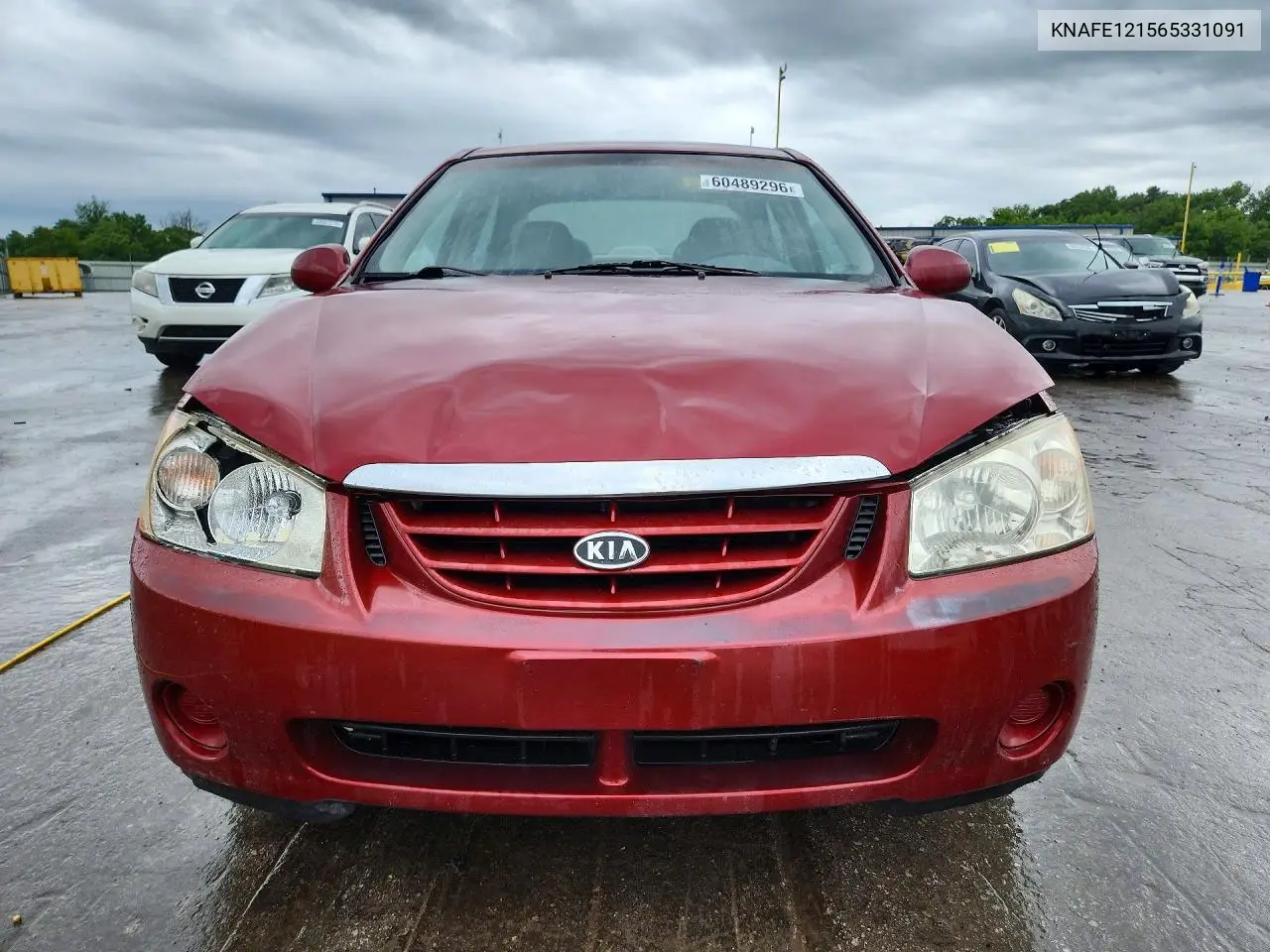 2006 Kia Spectra Lx VIN: KNAFE121565331091 Lot: 60489296
