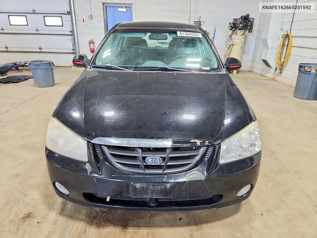 2006 Kia Spectra Spectra5 VIN: KNAFE162665251592 Lot: 61384886