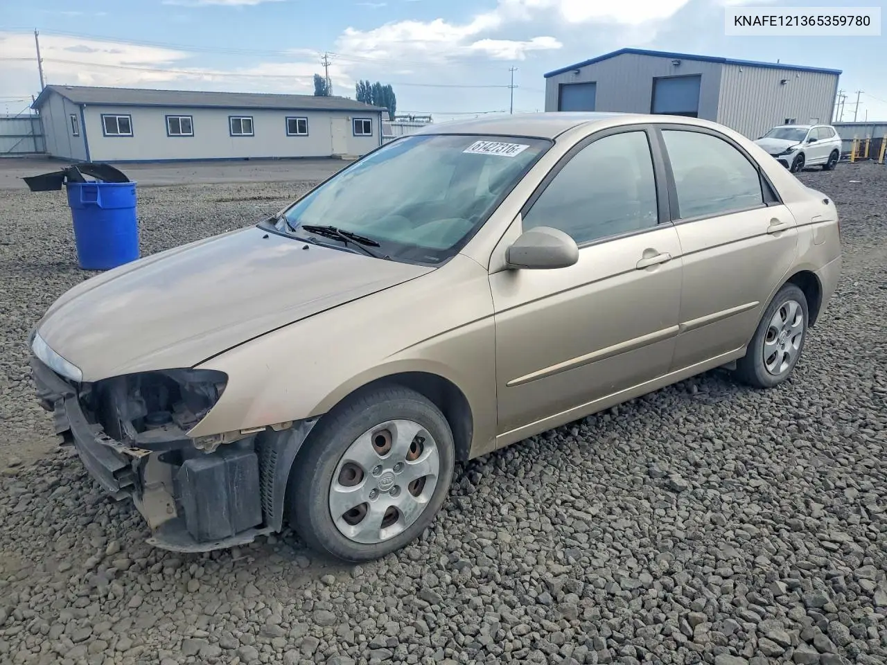 2006 Kia Spectra Ex VIN: KNAFE121365359780 Lot: 61427316