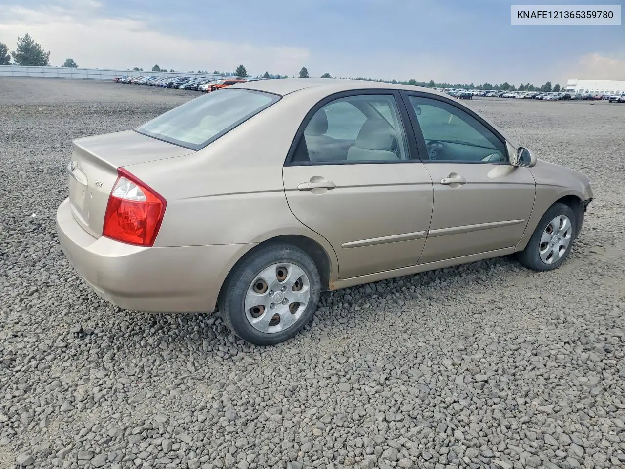 2006 Kia Spectra Ex VIN: KNAFE121365359780 Lot: 61427316