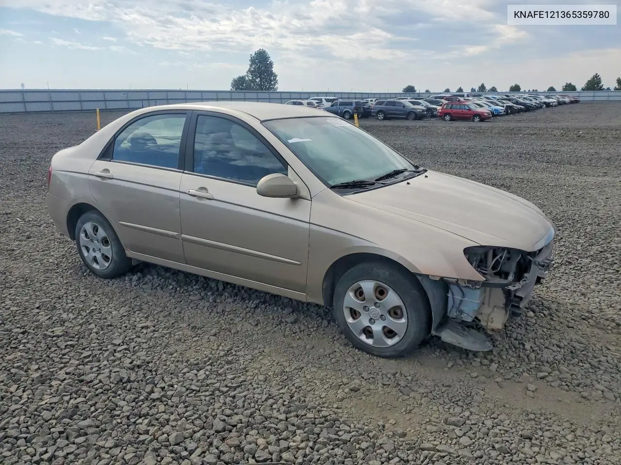 2006 Kia Spectra Ex VIN: KNAFE121365359780 Lot: 61427316