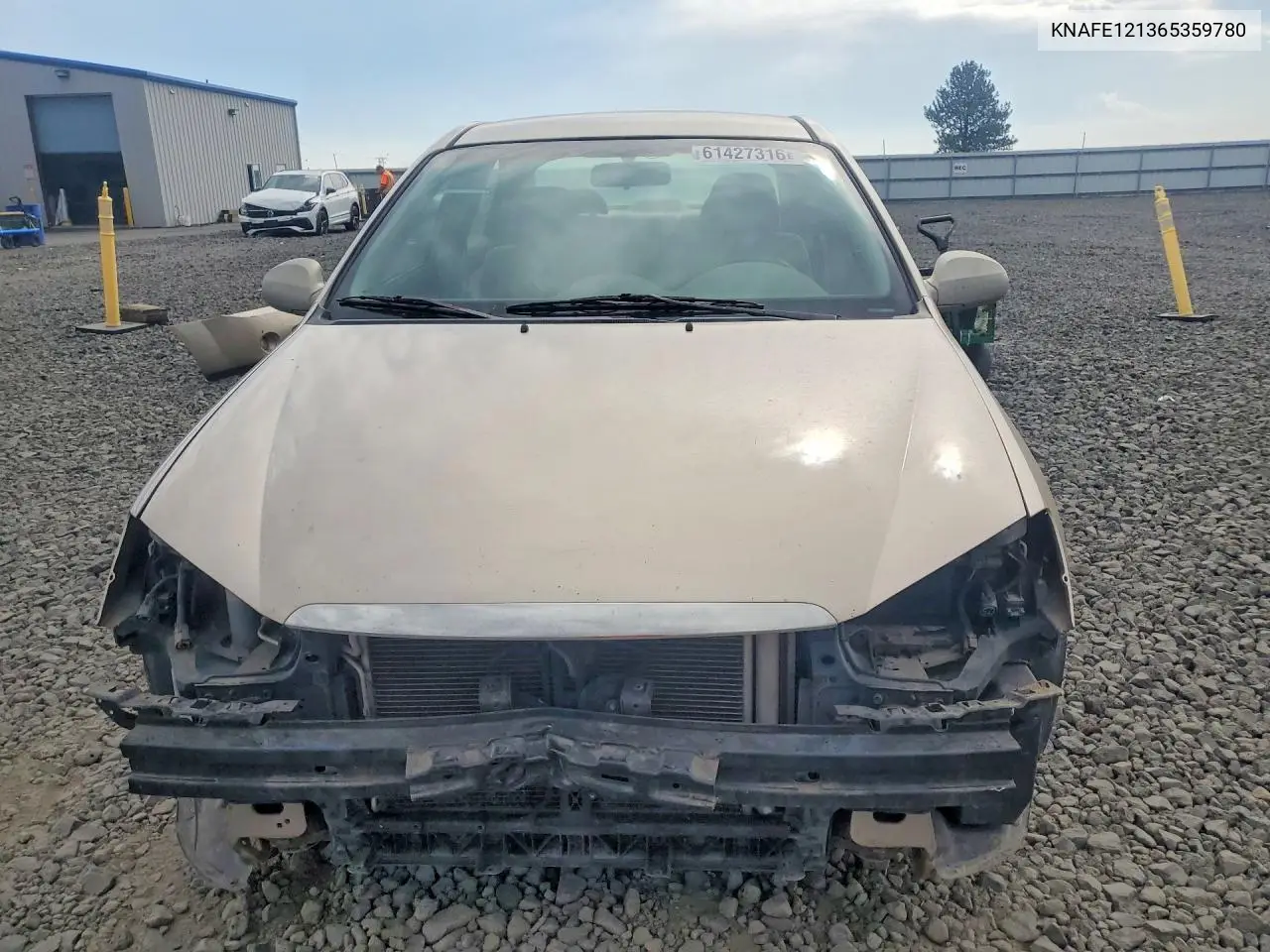 2006 Kia Spectra Ex VIN: KNAFE121365359780 Lot: 61427316