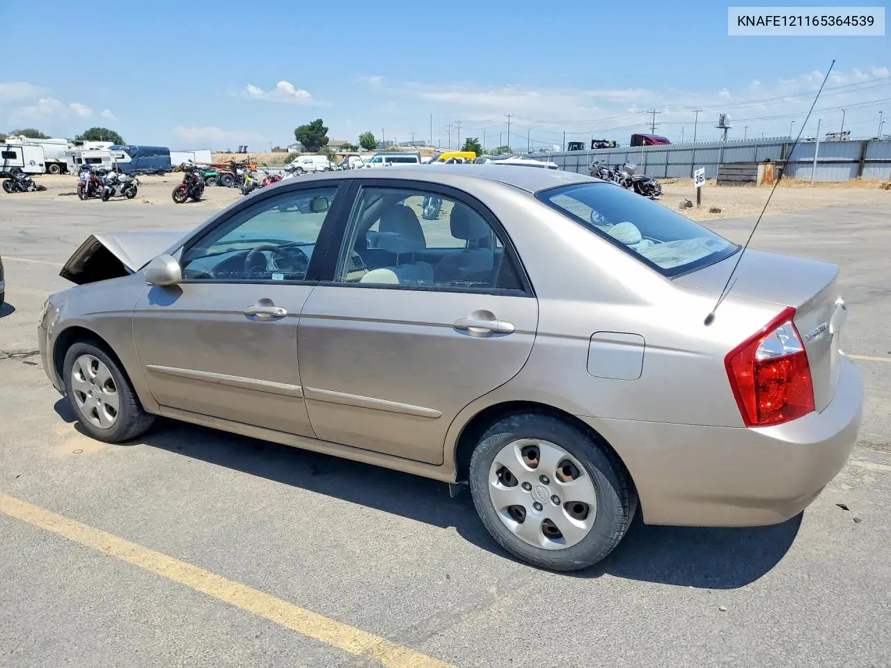 2006 Kia Spectra Ex VIN: KNAFE121165364539 Lot: 61677796