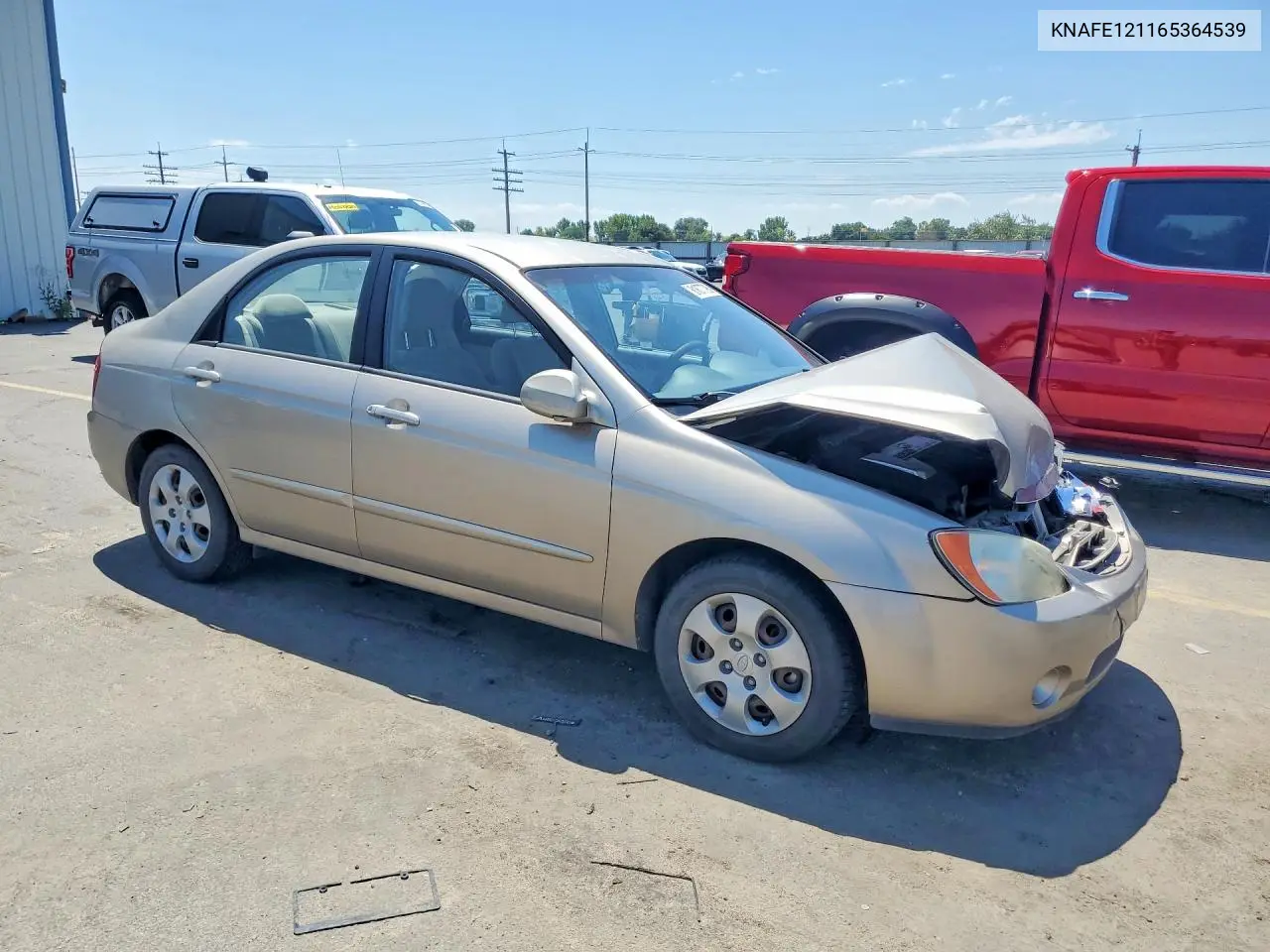 2006 Kia Spectra Ex VIN: KNAFE121165364539 Lot: 61677796