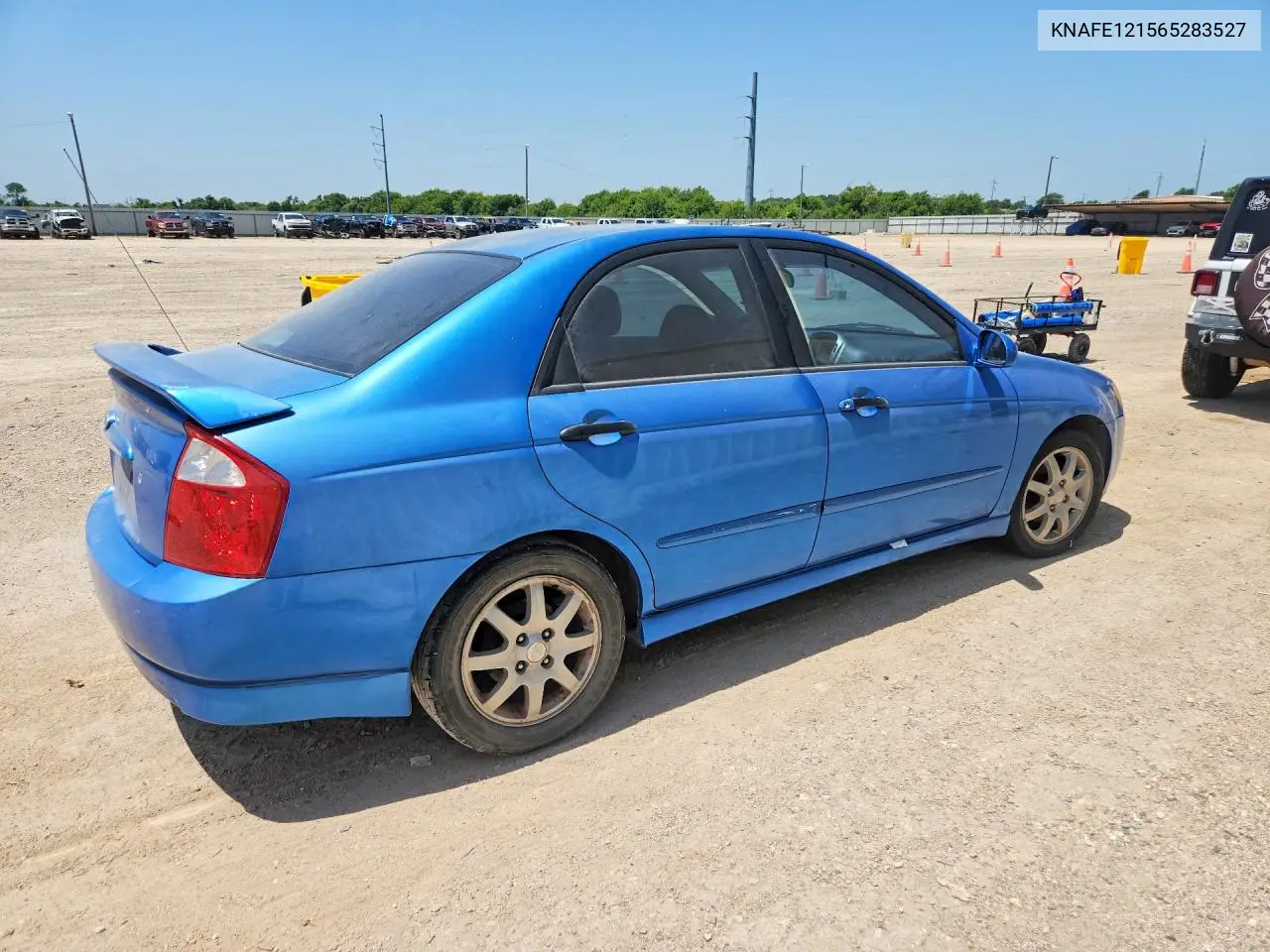 2006 Kia Spectra Ex VIN: KNAFE121565283527 Lot: 62178296