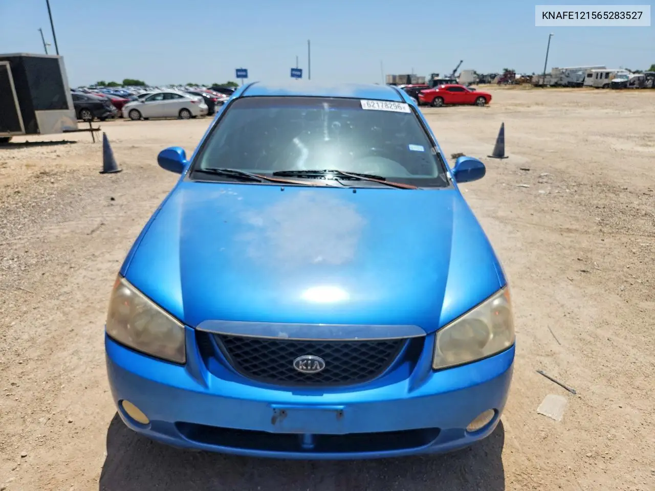 2006 Kia Spectra Ex VIN: KNAFE121565283527 Lot: 62178296