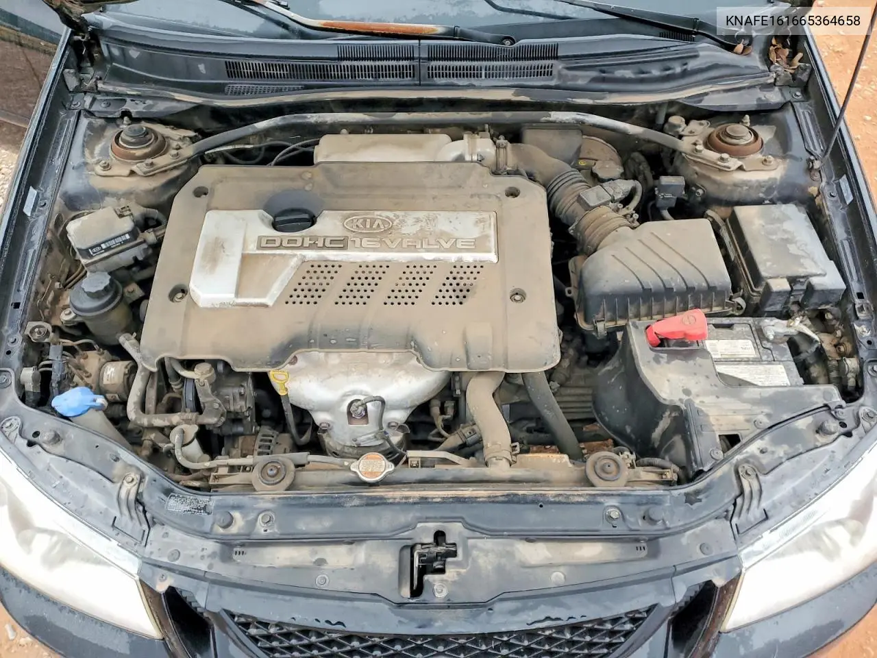 2006 Kia Spectra Spectra5 VIN: KNAFE161665364658 Lot: 79610895