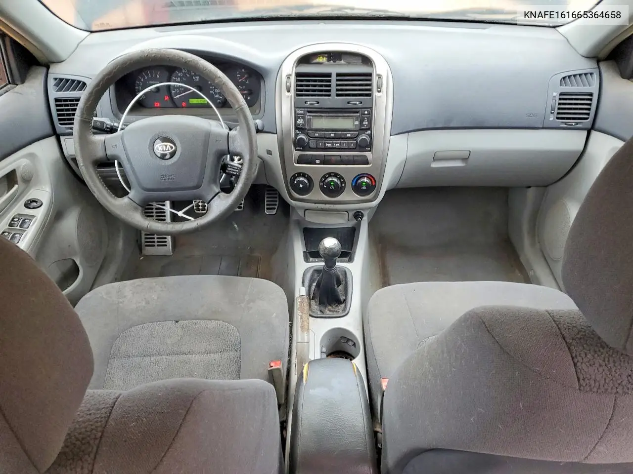 2006 Kia Spectra Spectra5 VIN: KNAFE161665364658 Lot: 79610895