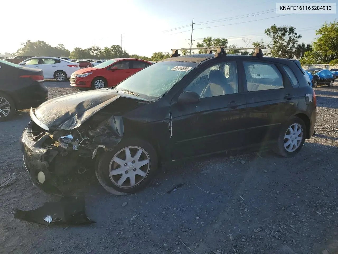 2006 Kia Spectra Spectra5 VIN: KNAFE161165284913 Lot: 85604855