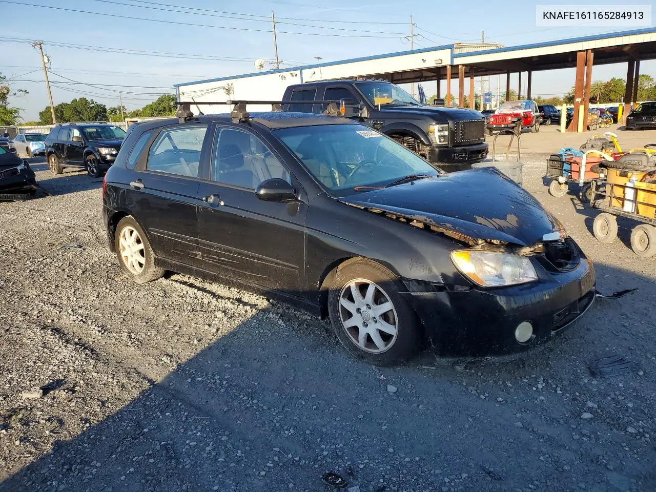 2006 Kia Spectra Spectra5 VIN: KNAFE161165284913 Lot: 85604855