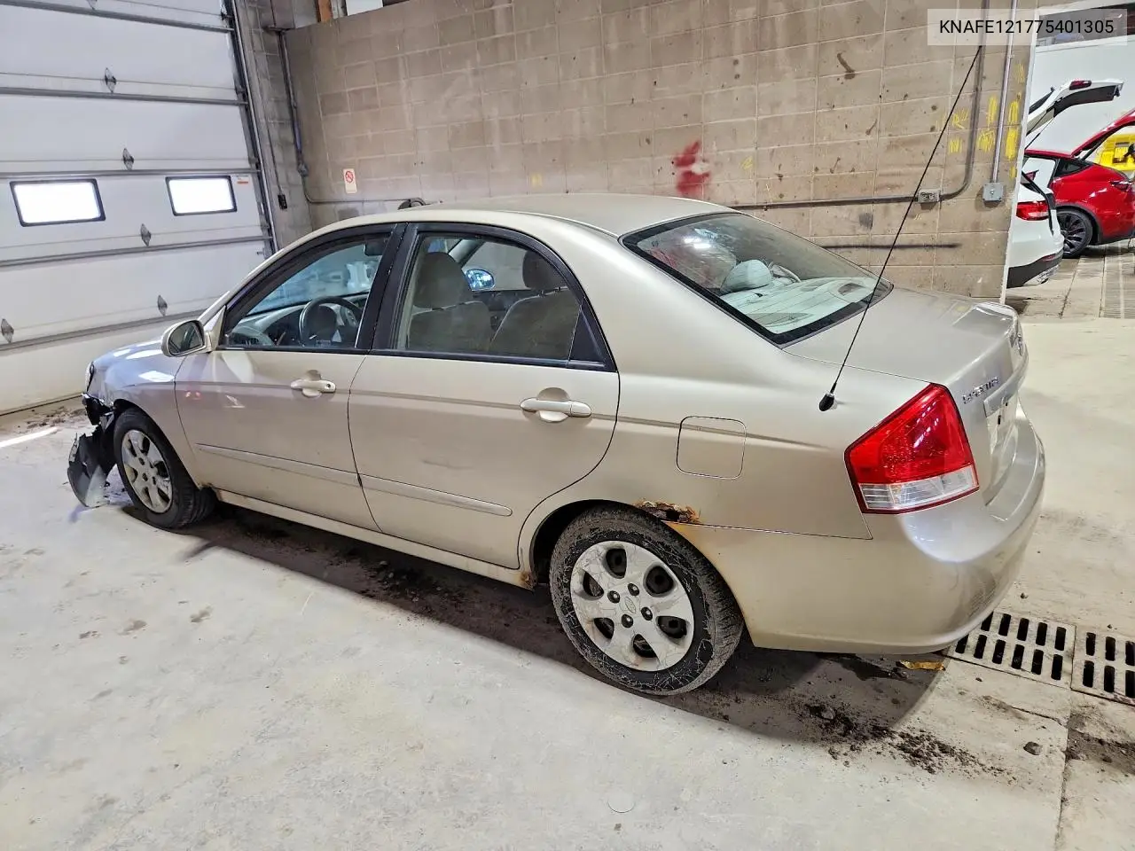 2007 Kia Spectra Lx VIN: KNAFE121775401305 Lot: 51779686