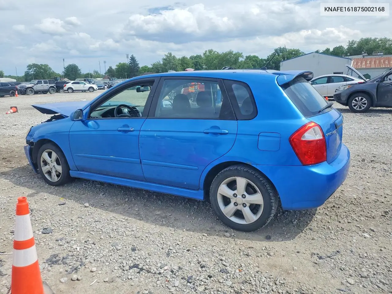 2007 Kia Spectra5 Sx VIN: KNAFE161875002168 Lot: 57218056