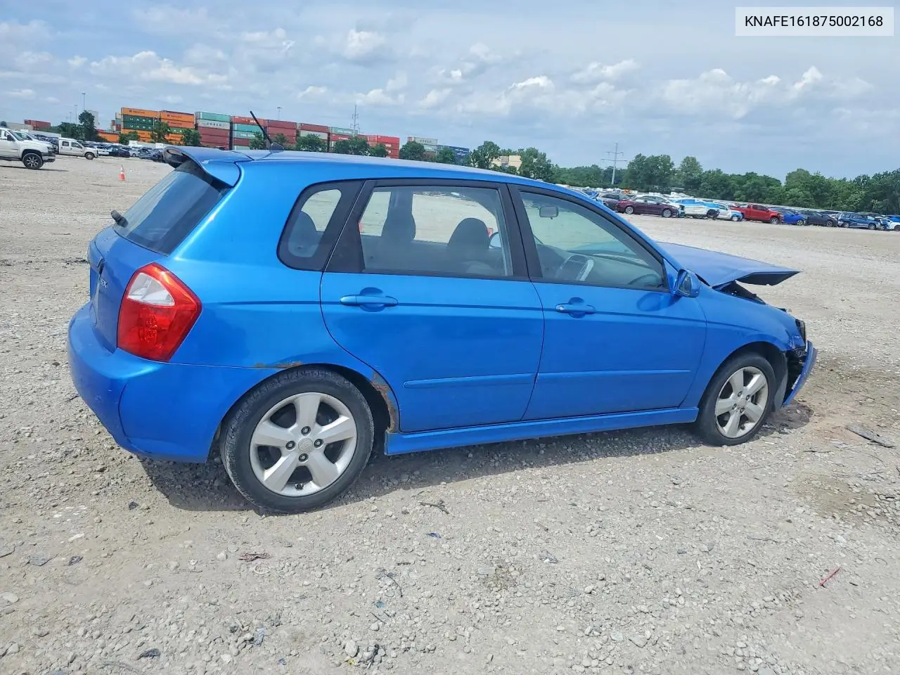 2007 Kia Spectra5 Sx VIN: KNAFE161875002168 Lot: 57218056