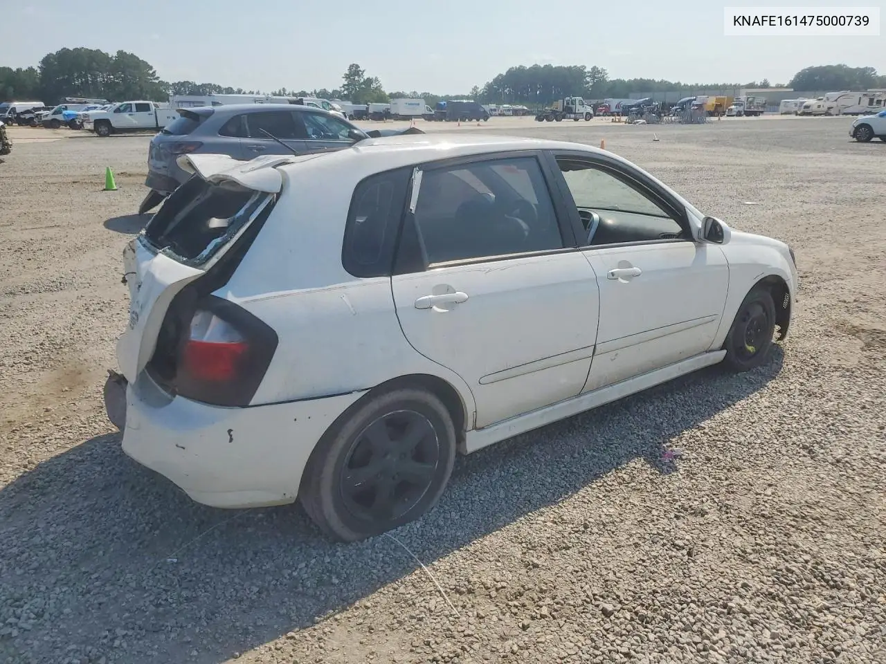 2007 Kia Spectra5 Sx VIN: KNAFE161475000739 Lot: 58437826
