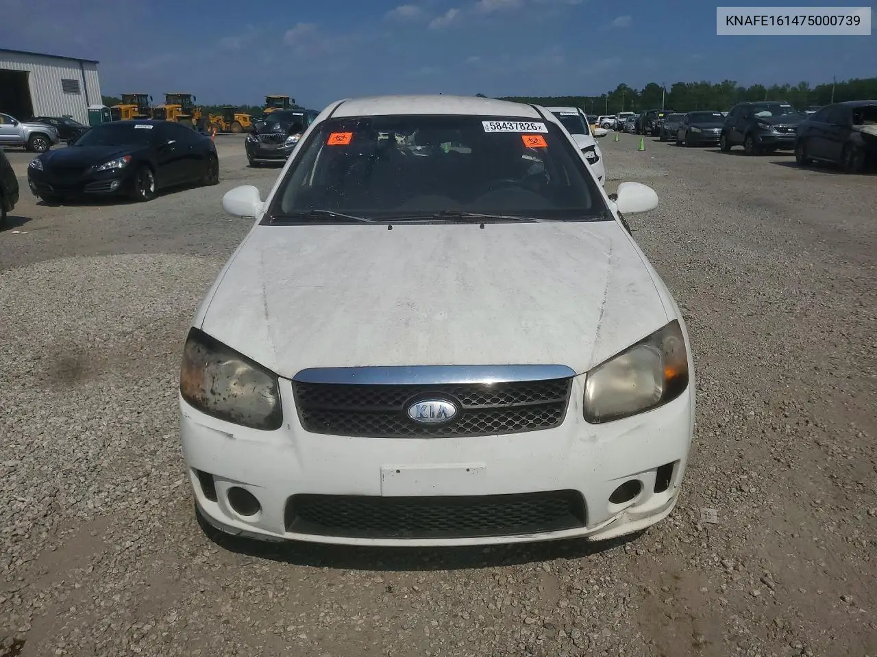 2007 Kia Spectra5 Sx VIN: KNAFE161475000739 Lot: 58437826