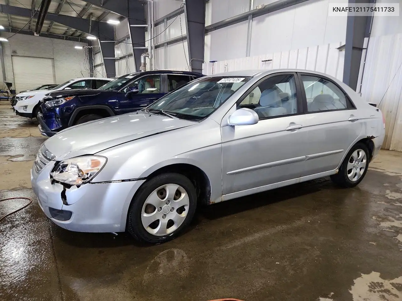 2007 Kia Spectra Lx VIN: KNAFE121175411733 Lot: 77312125